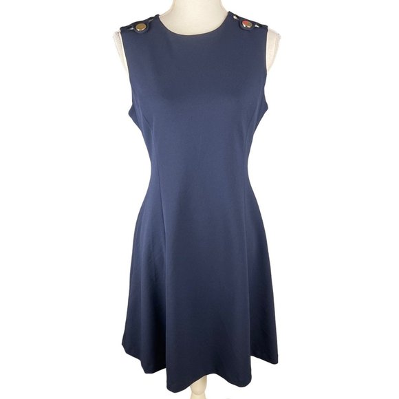Calvin Klein Sleeveless Fit & Flare Casual Dress - Picture 1 of 10